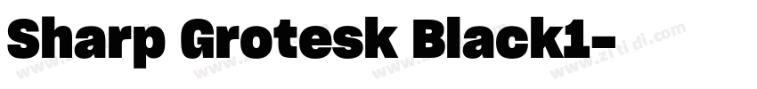 Sharp Grotesk Black1字体转换